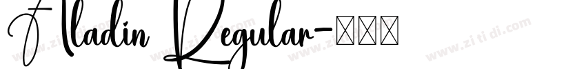 Aladin Regular字体转换